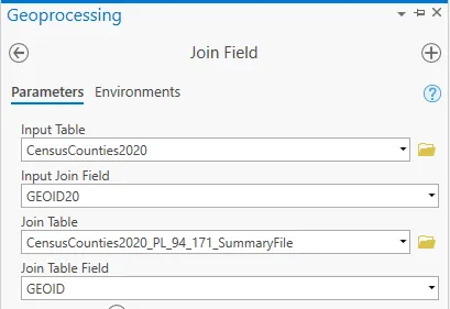 Joining Summary Files to GIS data