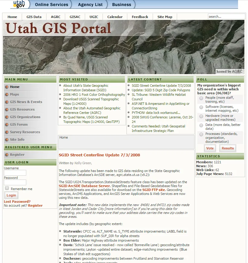 UGRC Website v4 Screenshot