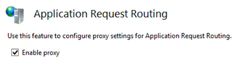 Application Request Routing Proxy